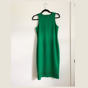Green midi dress